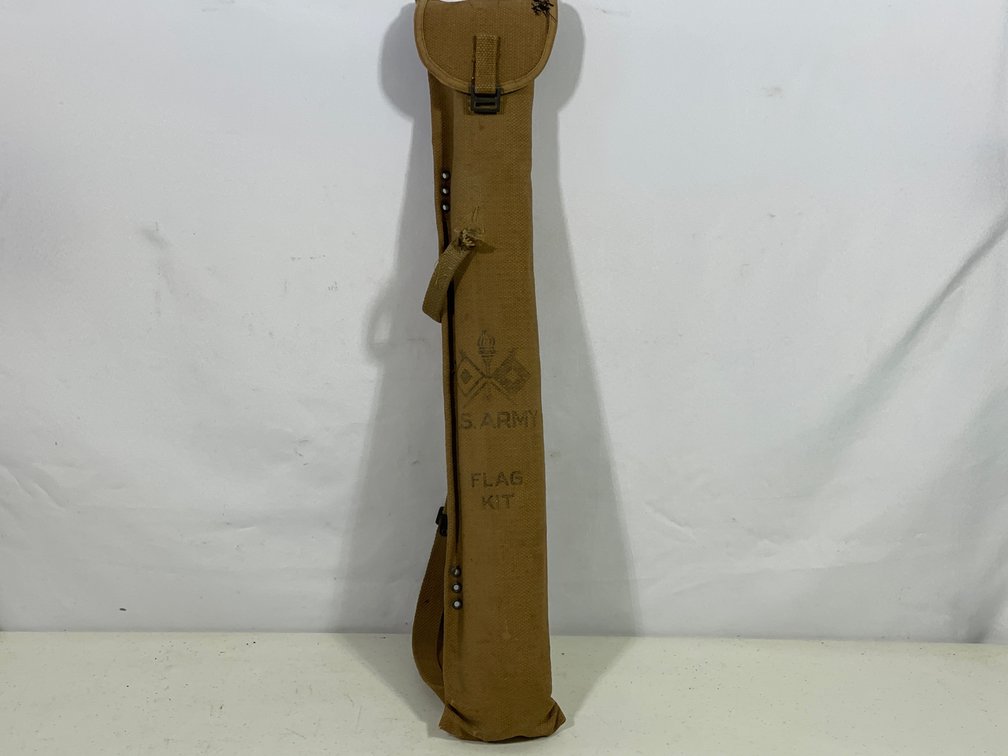 U.S, Army Flag Kit with Flags, Poles, Banners, Marked "Pete Fletcher"