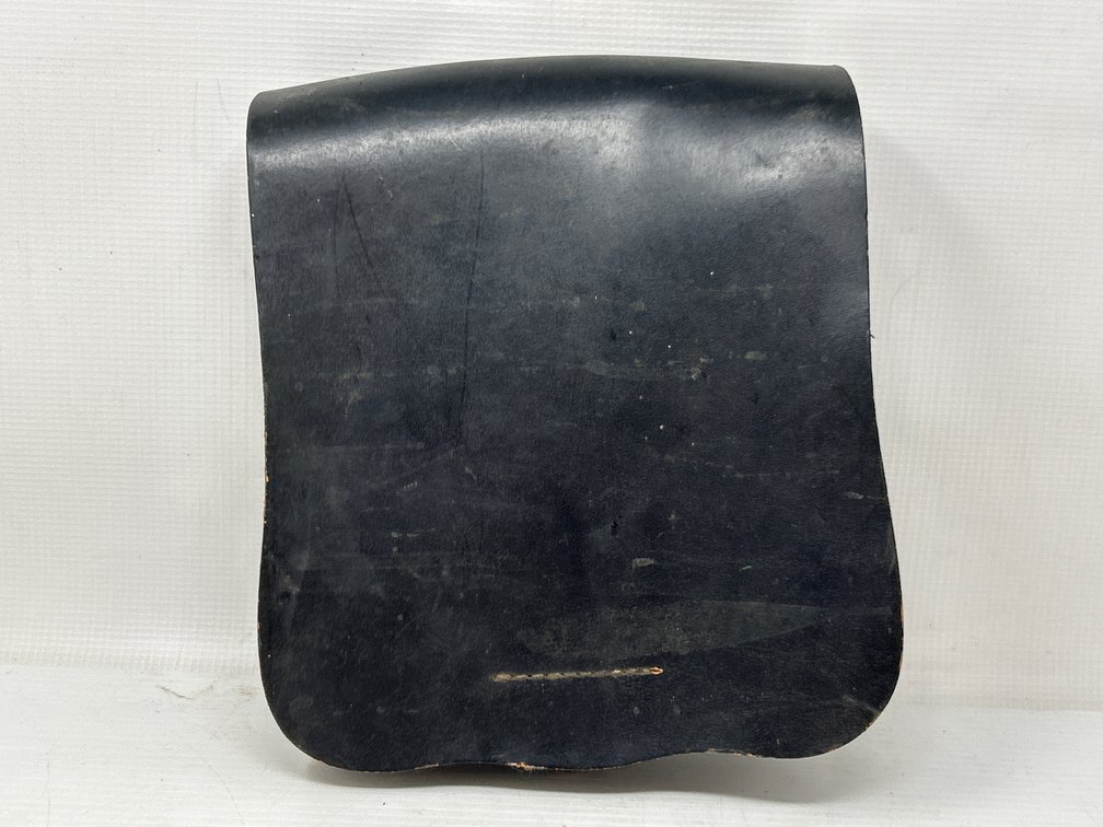 Black Leather Military Type Field Pouch or Cartridge Box