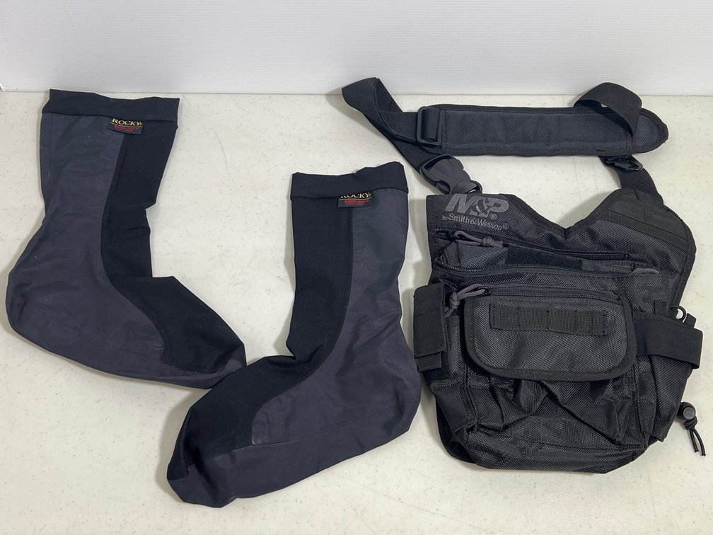 M & P Bail Out Tactical Shoulder Bag and Rocky Gore-Tex Socks
