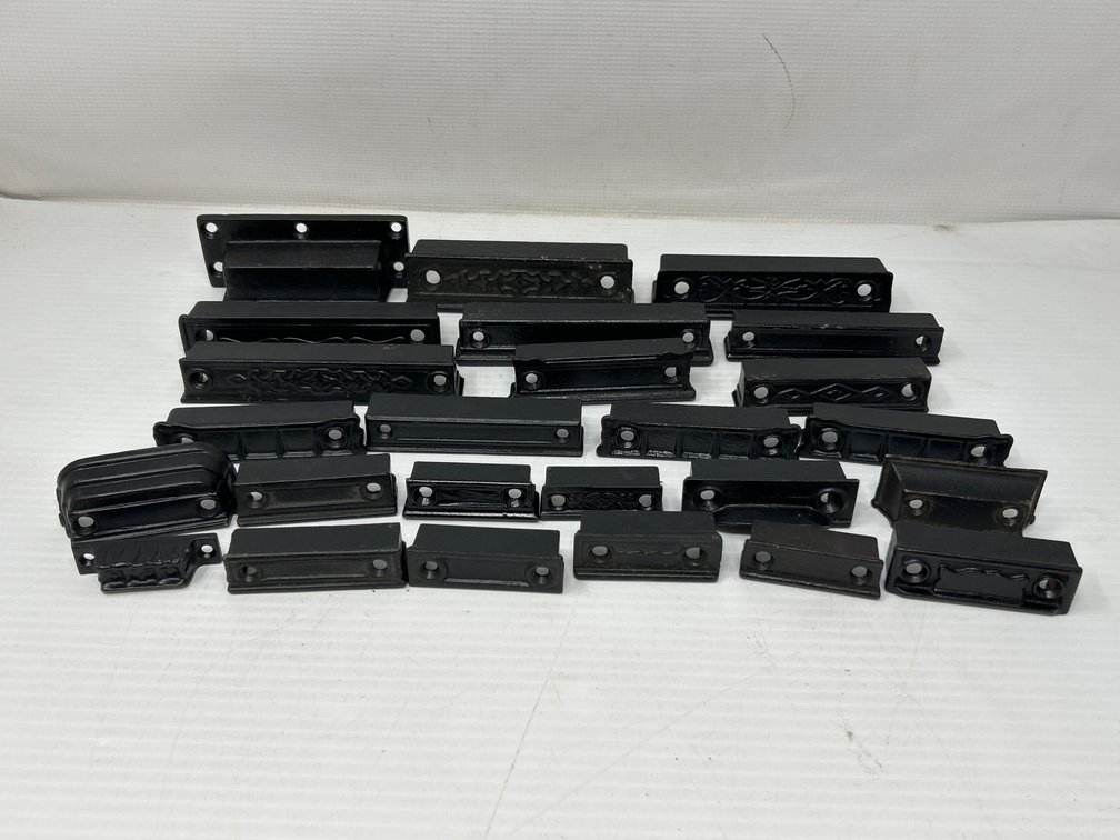 Antique Cast Iron Door Hardware- 25 Surface Mount Lock Catches