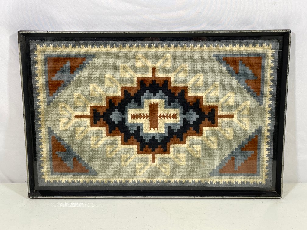 Framed Southwestern Weaving