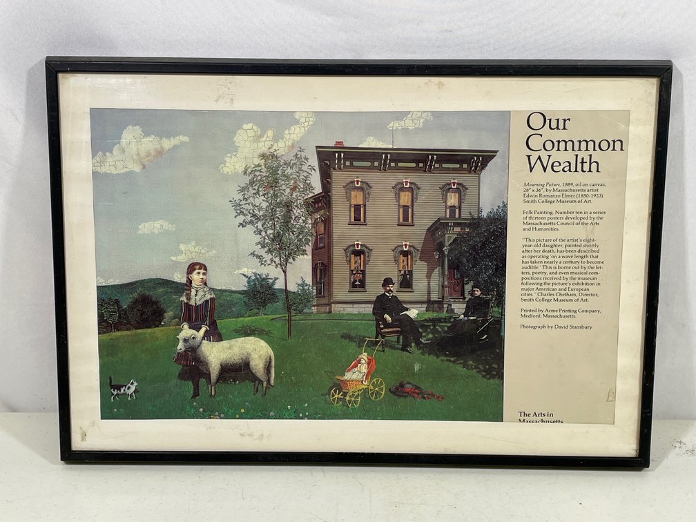 Framed Article "Our Common Wealth" Based on "Mourning Picture", 1889, Painting