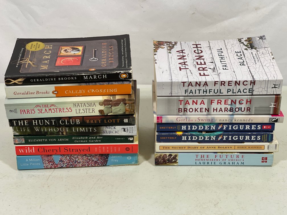Books Lot- 15 Fiction & Non-Fiction Titles