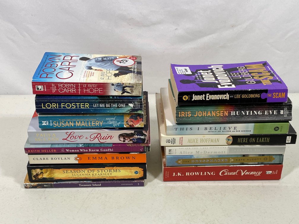 Books Lot- 15 Fiction & Non-Fiction Titles