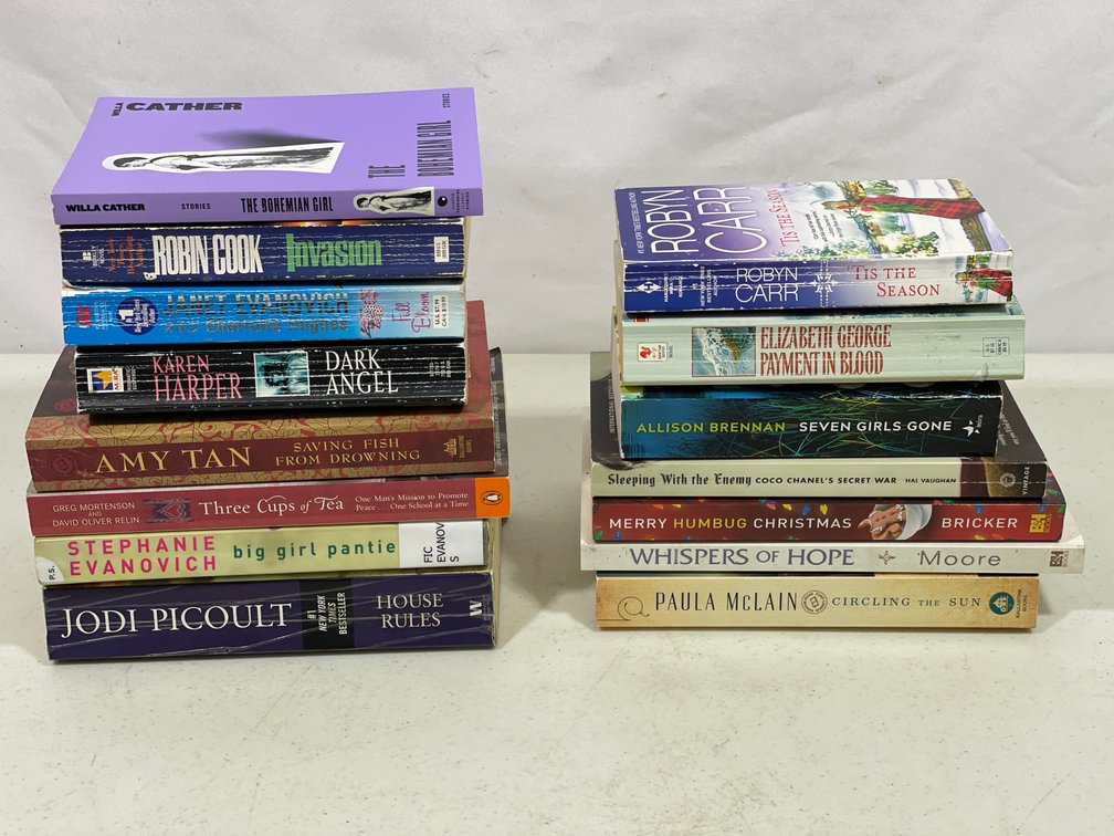 Books Lot- 15 Fiction & Non-Fiction Titles