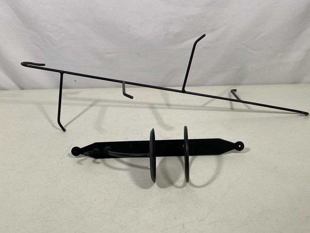 Wrought Iron Basket Tree, Wall Mount Candle Holder