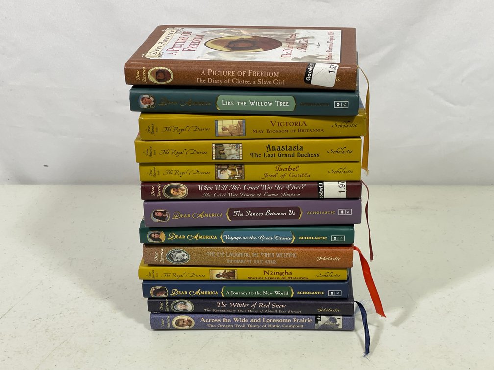 Books Lot- Titles for Young Girls, 13 Scholastic "Dear America" Titles