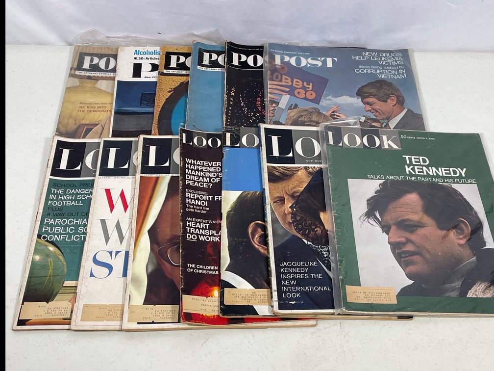 Issues of Look and Post Magazines, Both from the 1960s
