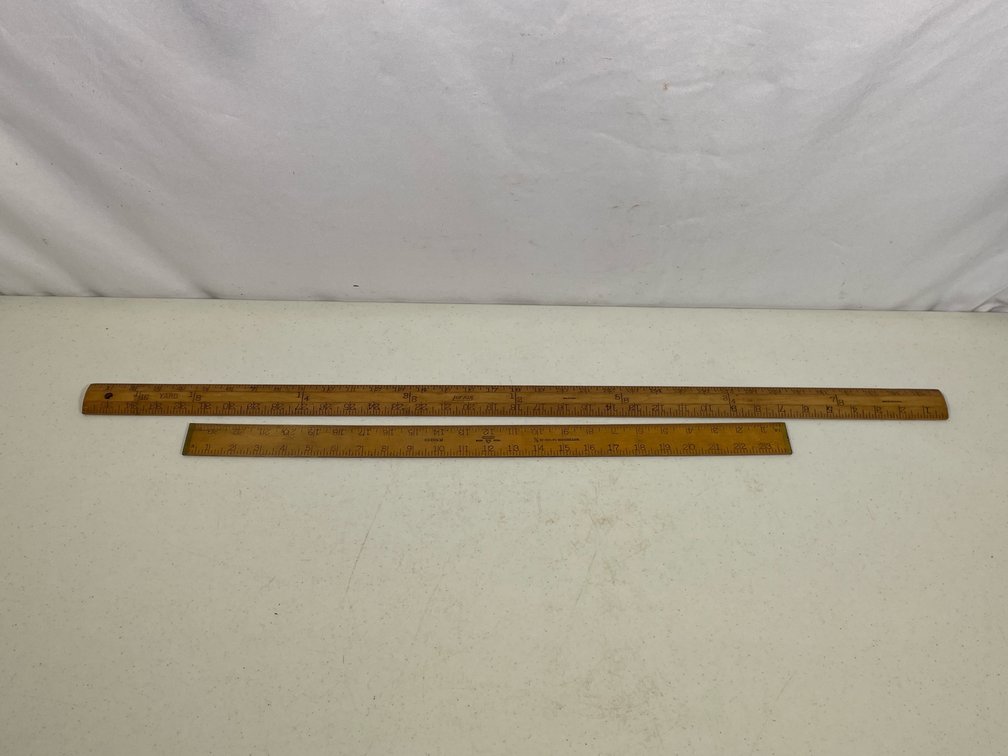 2 Wooden Measuring Sticks