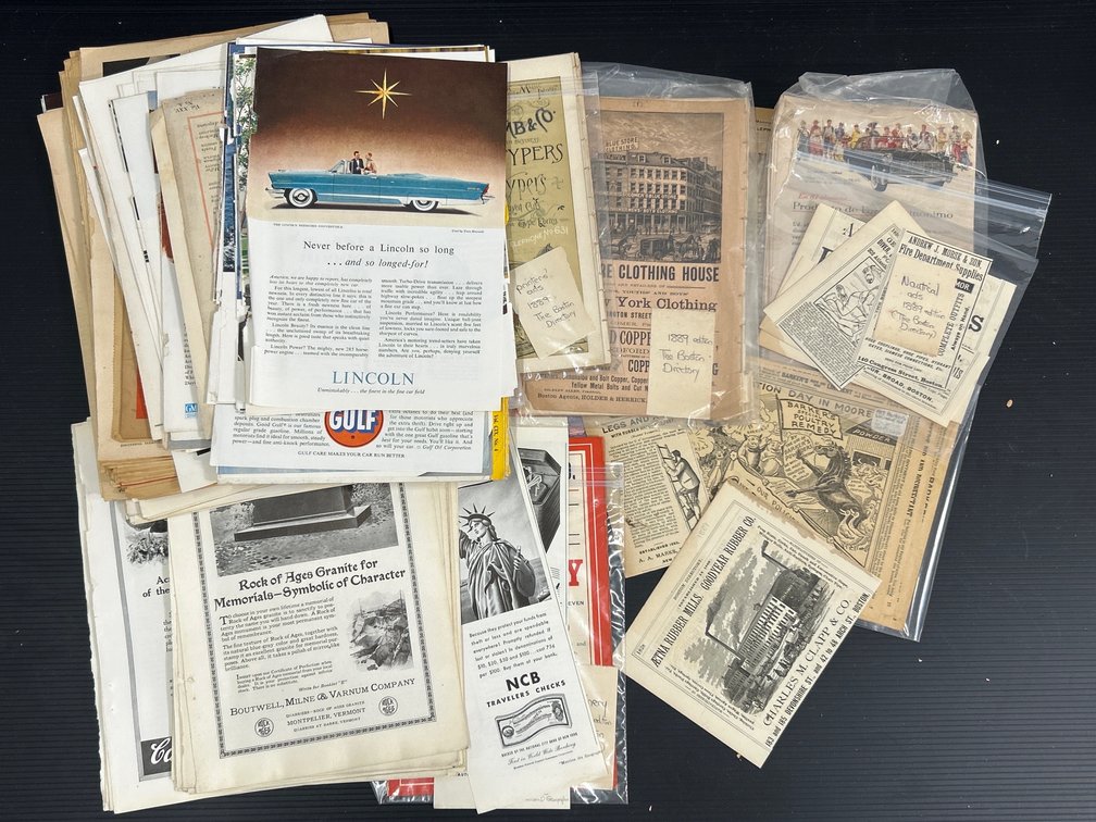 Grouping of Pages from Magazines- Various Advertisements