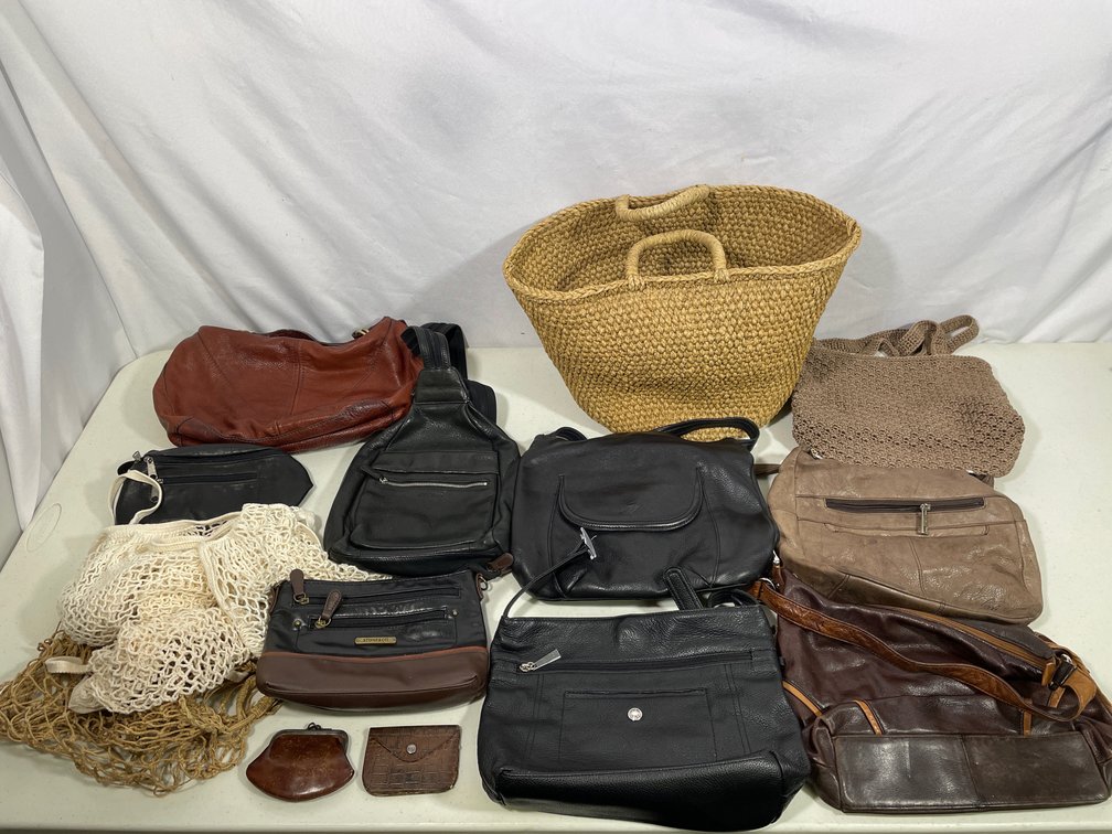 Hand & Shoulder Bags, Straw Tote, Wallets, Coin Purses, String Bags, More