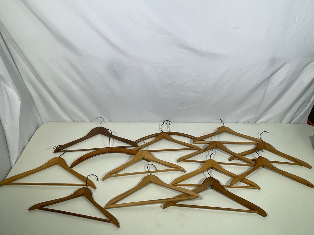 14 Wooden Hangers