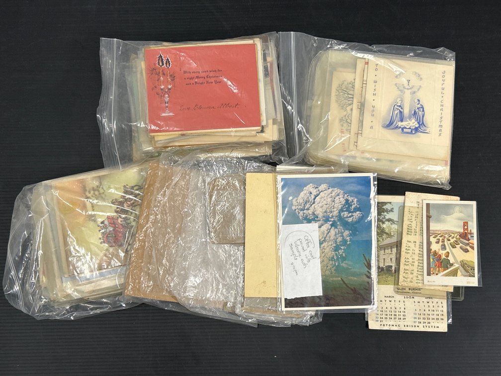 Vintage Christmas Cards, Post Cards, More