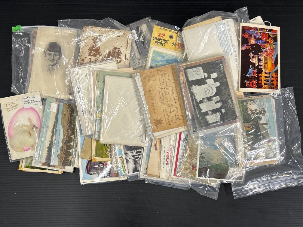 Vintage Post Cards- Real Photos, Snapshot Prints, Greetings, Destinations, More