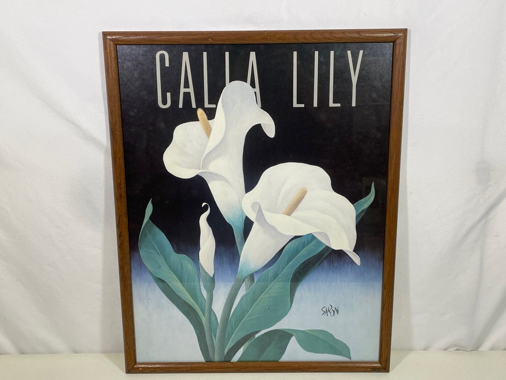 Framed Poster "Calla Lily" by Saron
