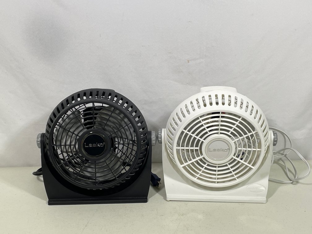 Black & White Lasko Table Top Fans