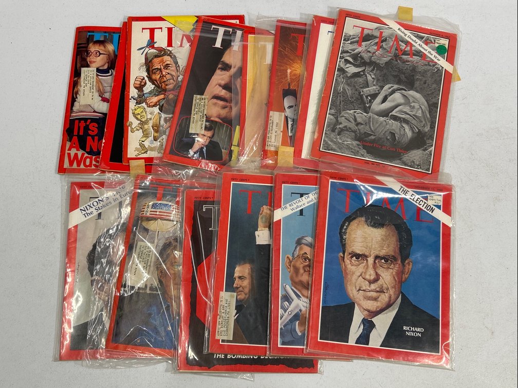 14 Issues of Time Magazines 1960s & '70s