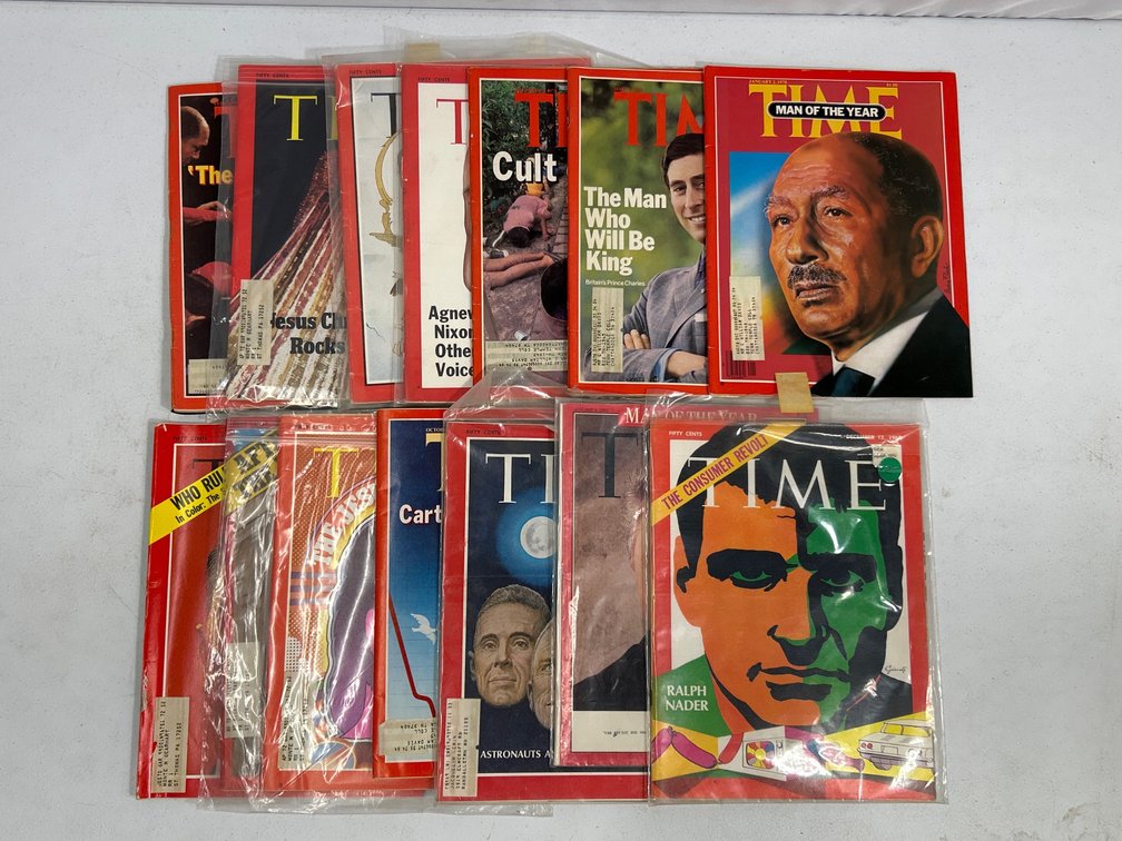 14 Issues of Time Magazines 1960s & '70s