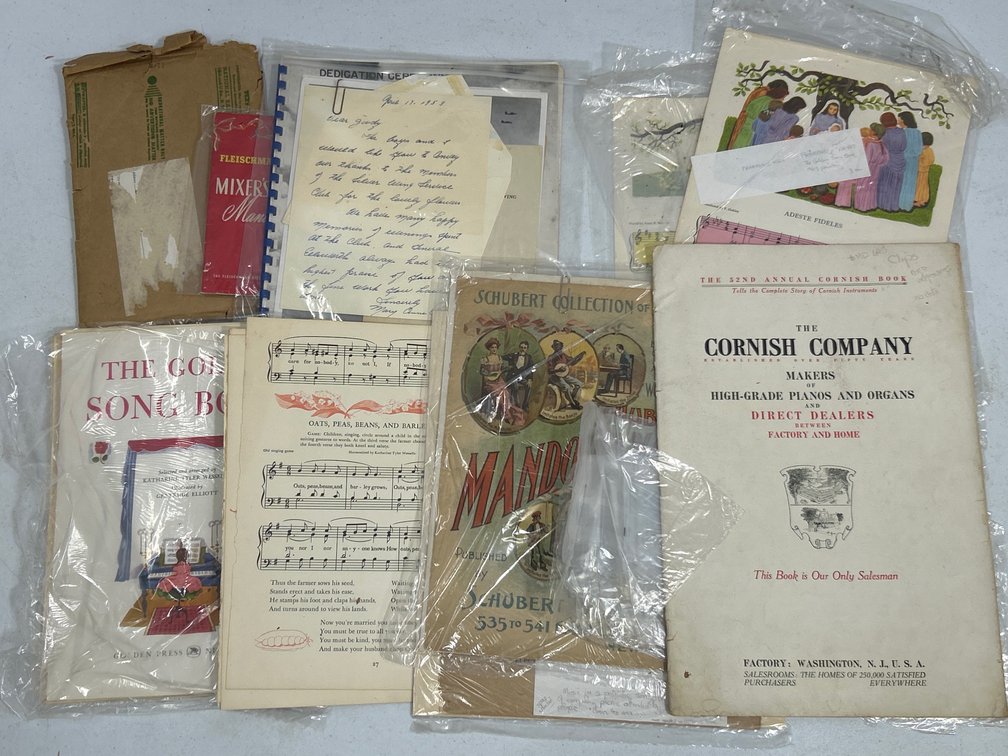 Vintage Sheet Music, Songbooks, Cornish Company Catalog