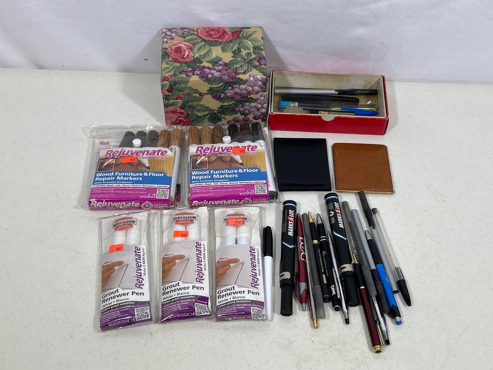 Rejuvenate Wood Furniture & Floor Repair Markers and Grout Renewer Pens