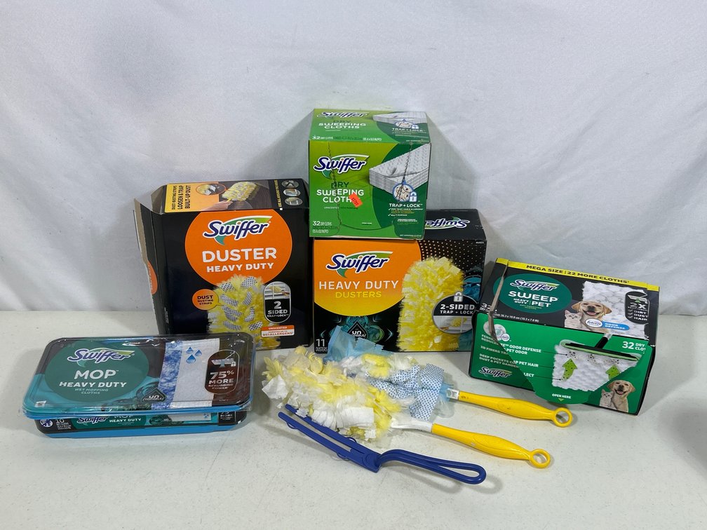 Swiffer Cleaning Products- Frames, Duster Covers, Mop Heads and Sweep Heads
