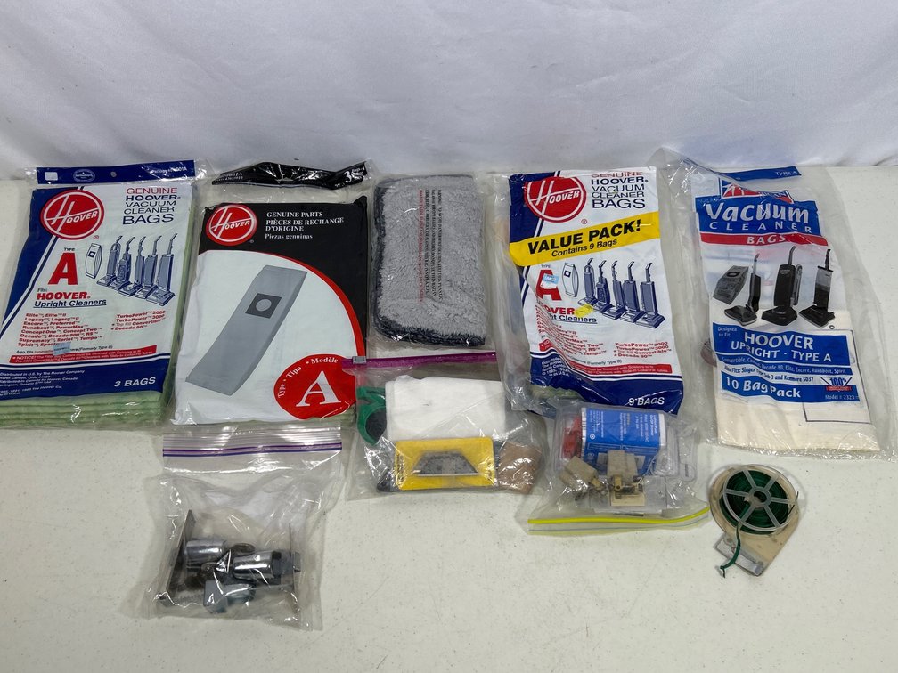 Vacuum Cleaner Bags for Hoover Vacuums- Type A, Plug Adaptors, Scrapers, More