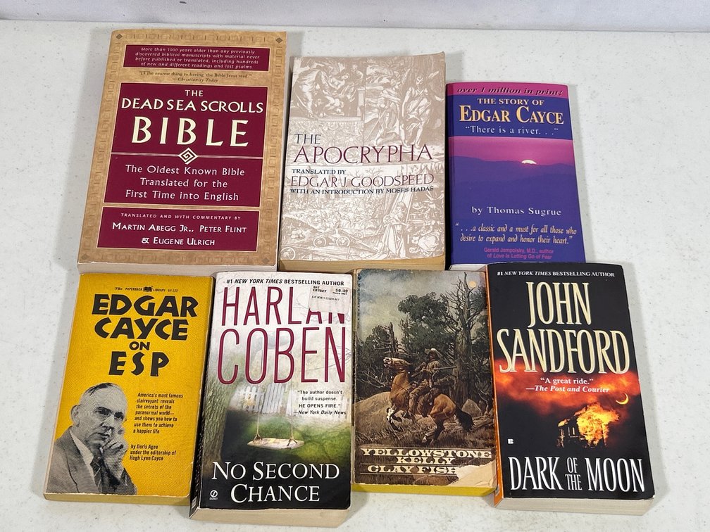 Books Lot- 7 Fiction & Non-Fiction Titles- ESP, Bible Themes, More