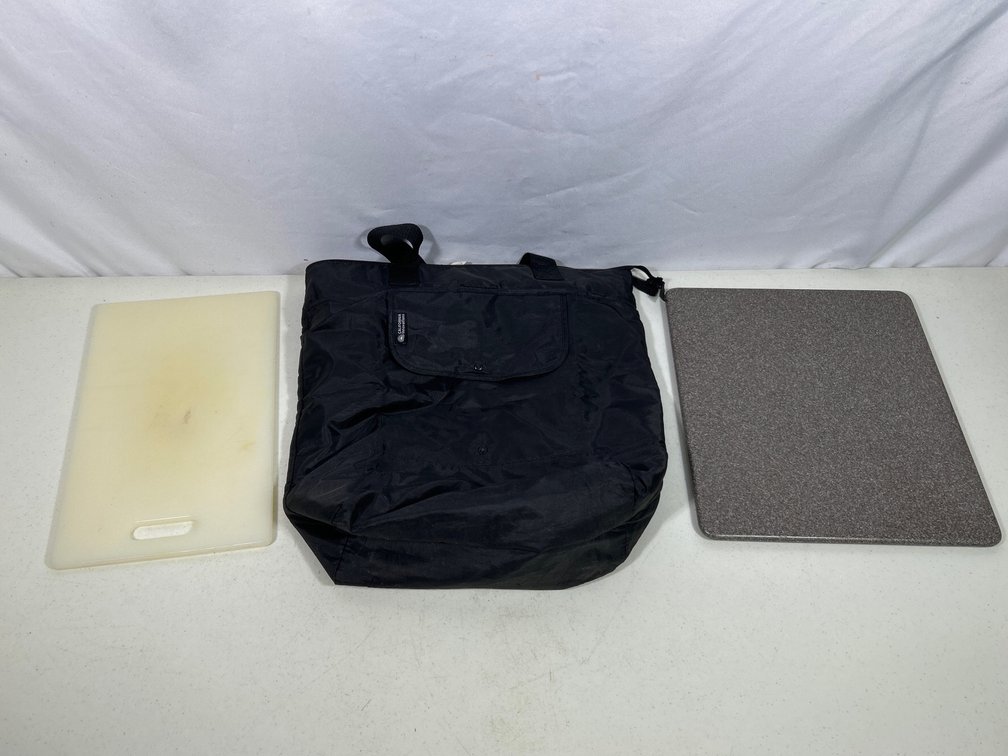 Black California Innovations Black Thermal Tote, 2 Cutting Boards
