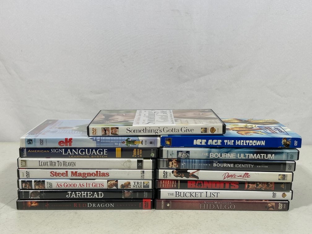 DVDs Collection- Family, Action, Comedy, Rom Com, Sign Language, More, 15 Titles