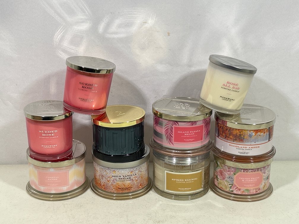 10 Assorted Jar Candles- All New, Unlit