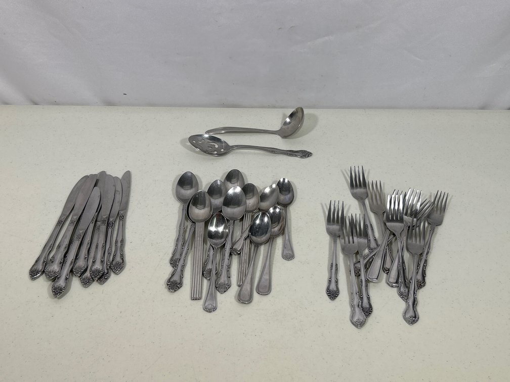 Rogers Stainless Flatware Set- Other Patterns Mixed In