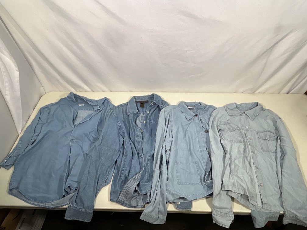 4 Denim/Chambray Shirts