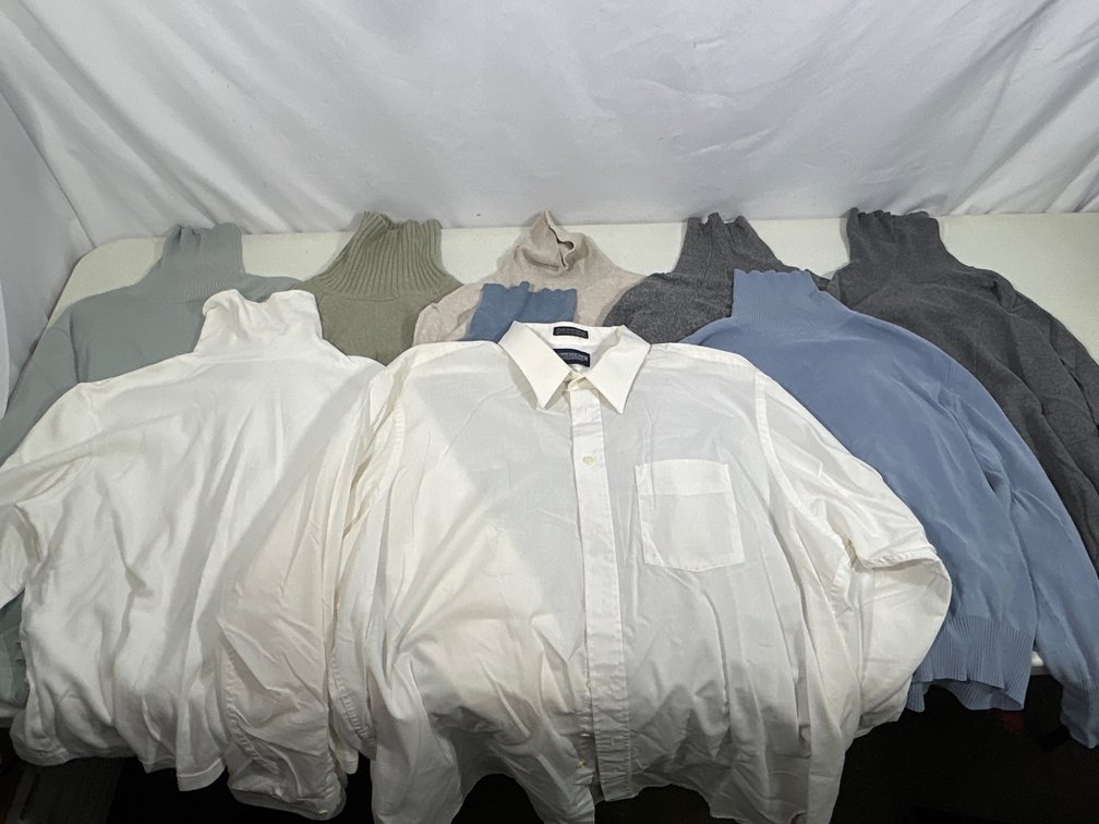 Man's Shirt and Lady's Turtlenecks