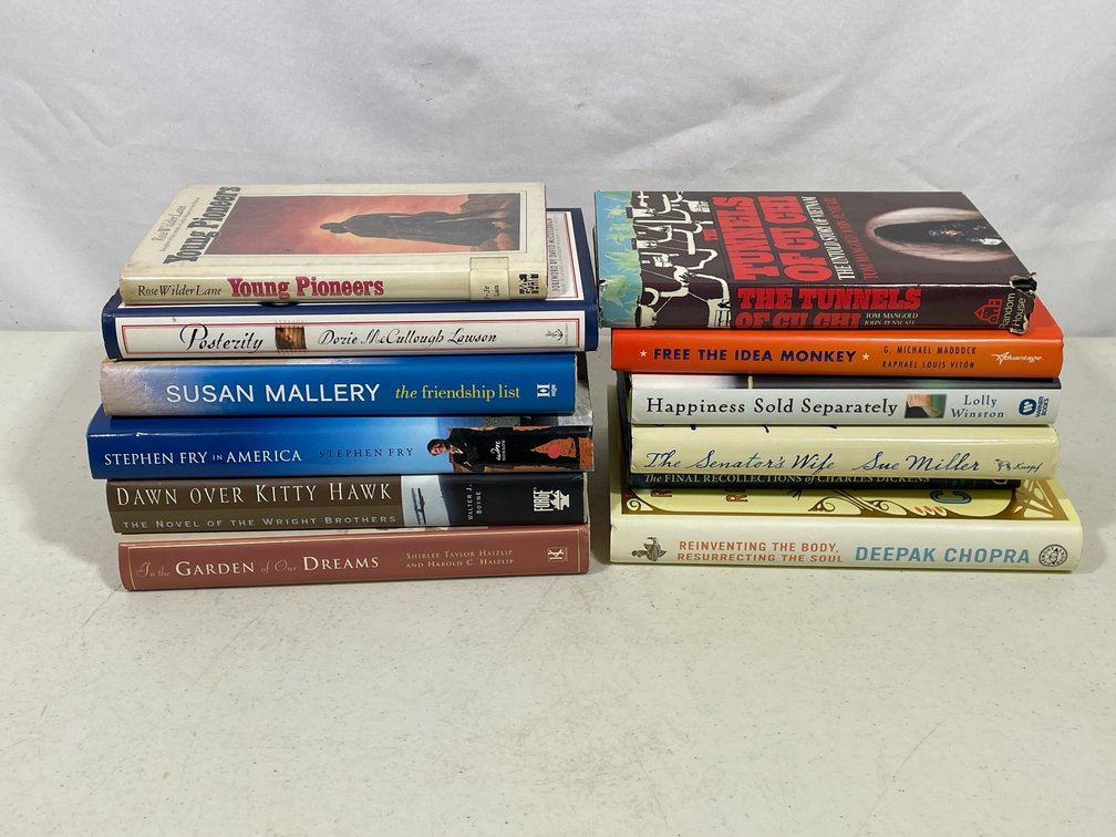 Books Lot- 12 Fiction & Non-Fiction Titles
