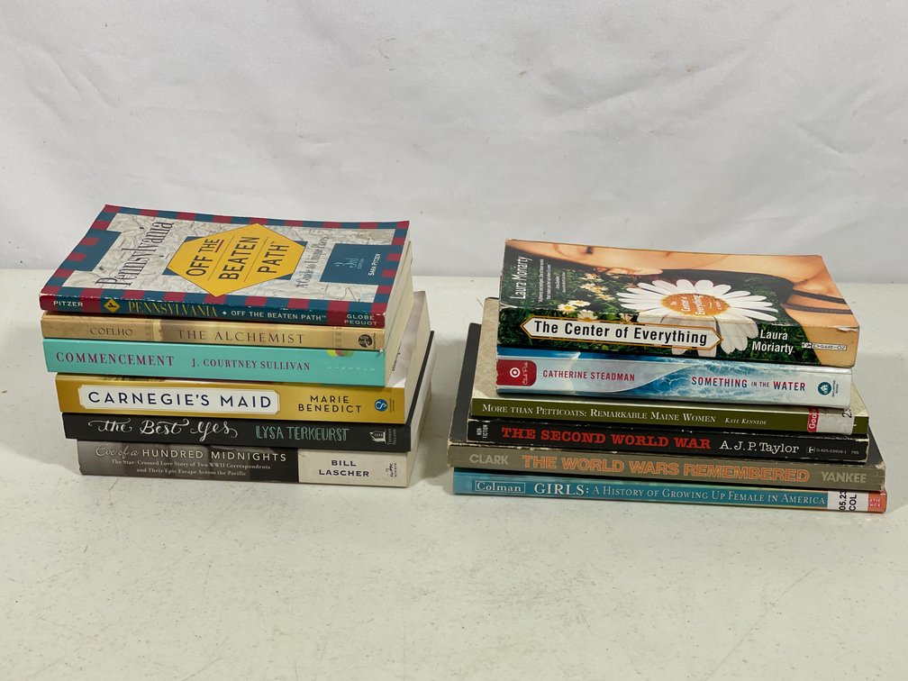 Books Lot- 12 Fiction & Non-Fiction Titles