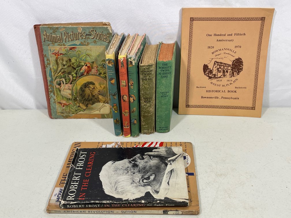 Books Lot- Vintage Children's Titles, Robert Frost and American Revolution