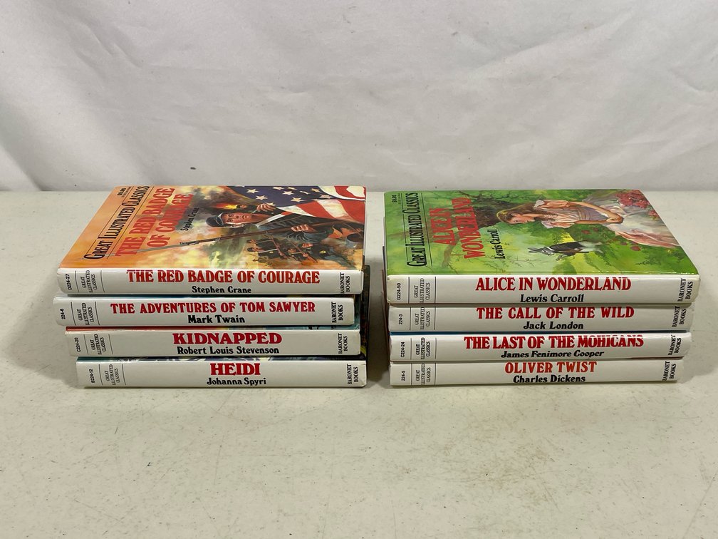 Books Lots- 8 "Great Illustrated Classics" Titles