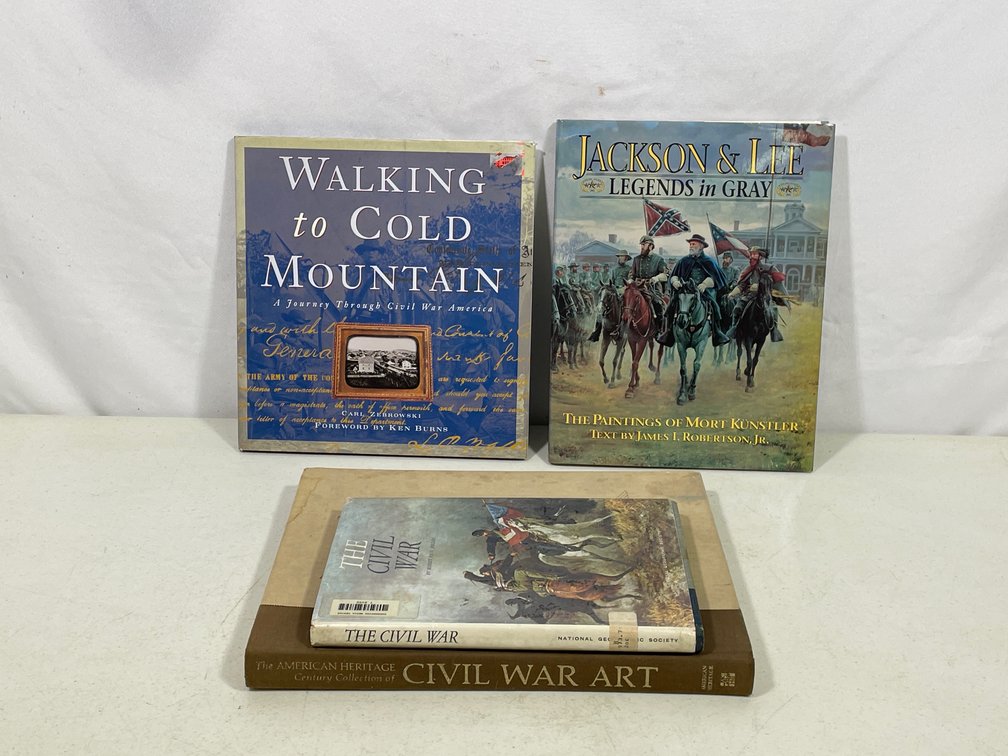 Books Lot- 4 Titles Relating to the Civil War & It's Art