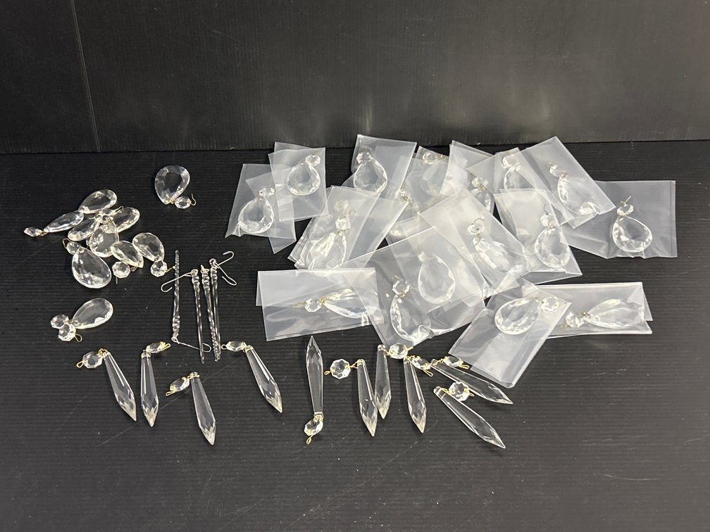 Numerous Lamp or Chandelier Crystals