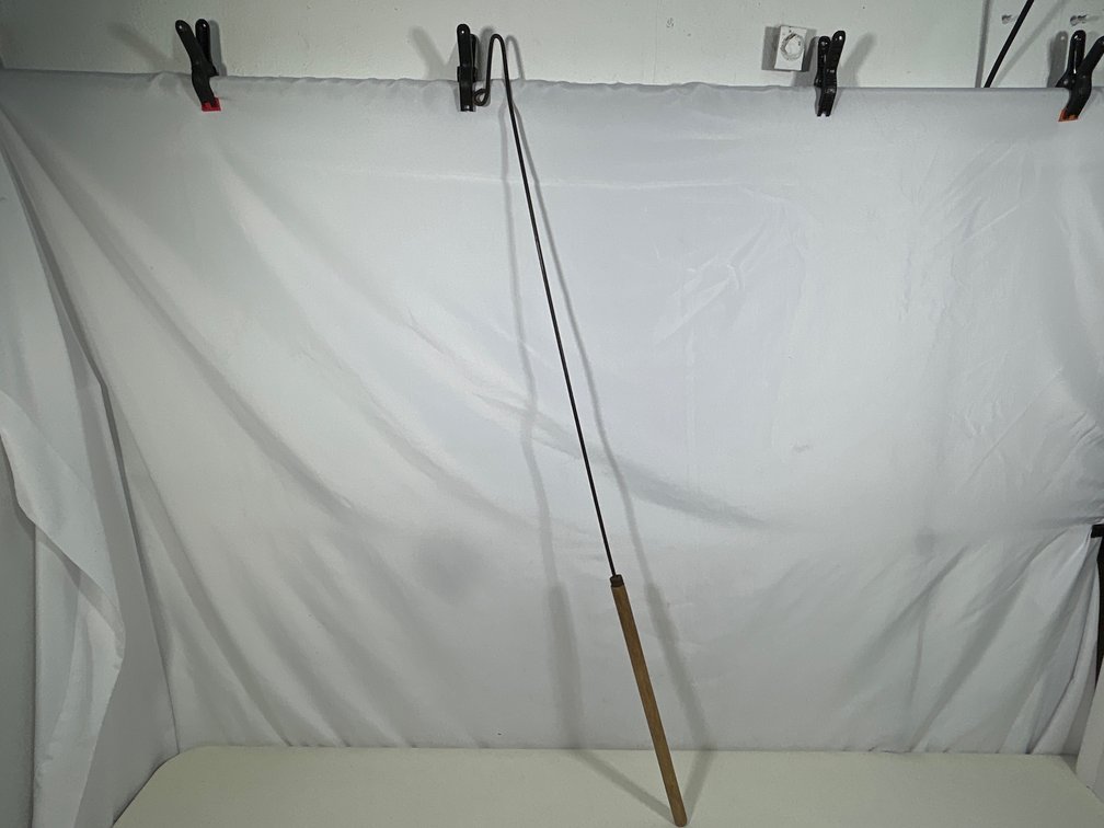 Iron Hook with Wooden Handle