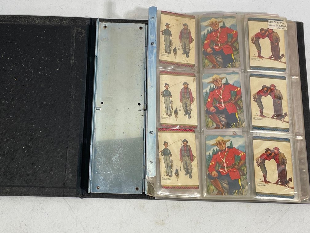 3-Ring Binder of Trade & Playing Cards, Post & Greeting Cards, Telegram, More