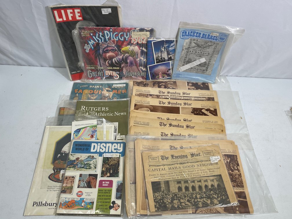 Issues of "The Sunday Star", Life & Other Magazines, Souvenir Booklets, Almanacs, More