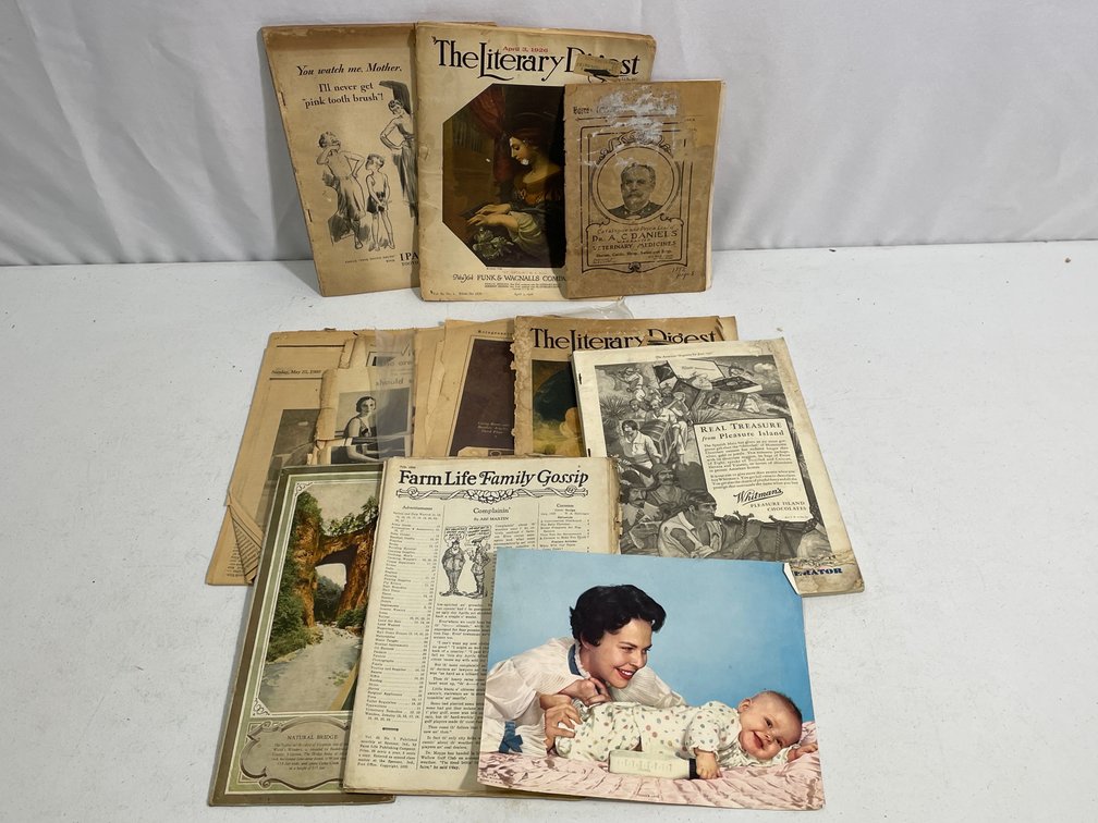 Issues of the Literary Digest, Farm Life Family Gossip, Newspaper, Pages, Booklets