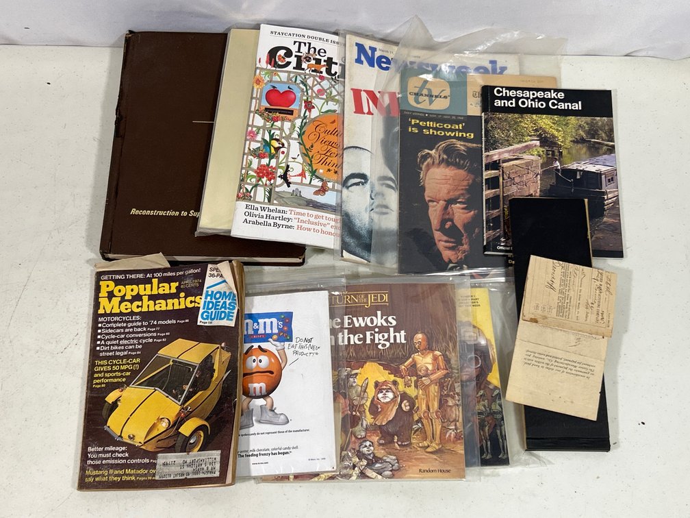 Magazines, Return of the Jedi Books, Ebony Book, Chesapeake & Ohio Canal Handbook