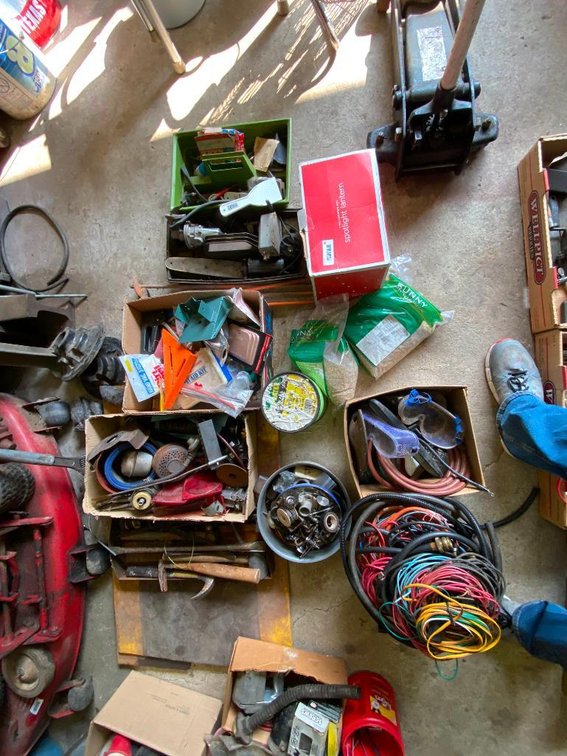 misc tools, augers weed eater line and more
