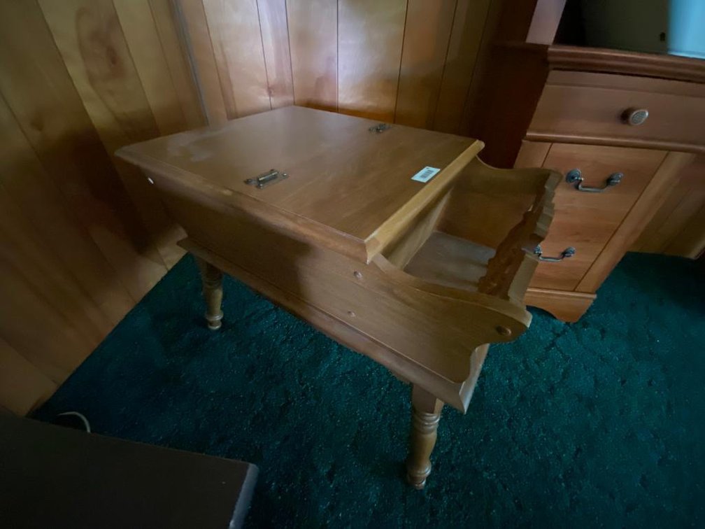 Magazine rack and end table