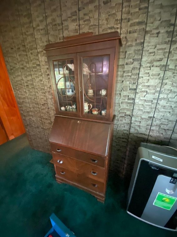Secretary cabinet with contents