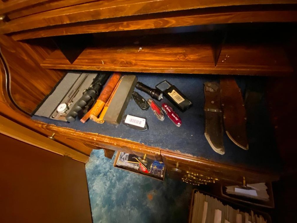 Knives and sharpening stone