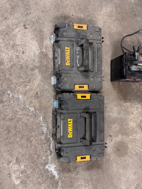Two DeWalt boxes
