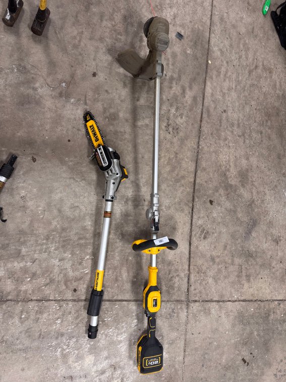 DeWalt weed wacker with saw attachment